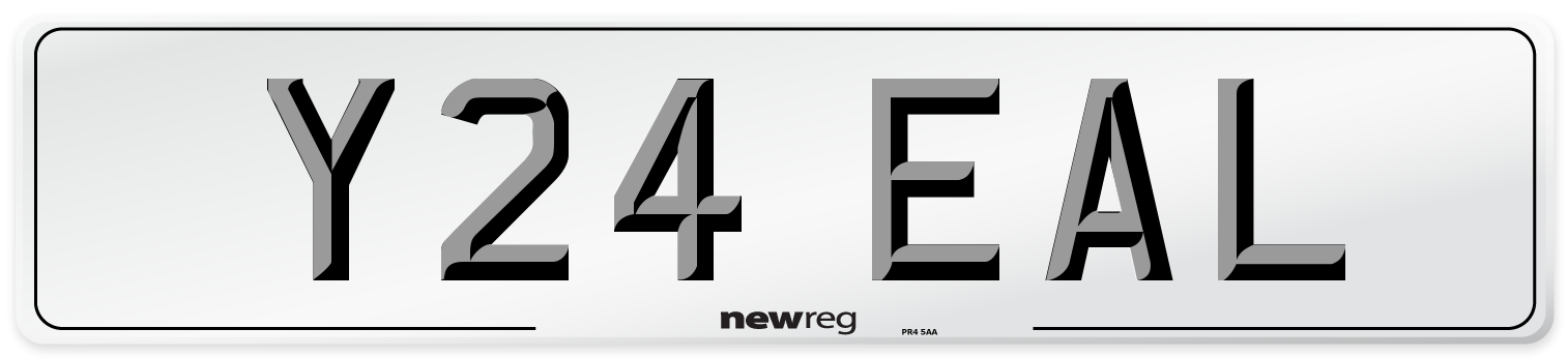 Y24 EAL Number Plate from New Reg
